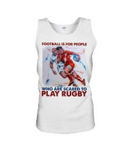 rugby not scared to play lqt lbs Unisex Tank tile