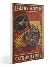 Music Cat Vinyl Easily Distracted 4 PDN-NTH Gallery Wrapped Canvas Prints tile