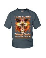 Multiple Sclerosis god can do all thing lqt lbs Youth T-Shirt tile