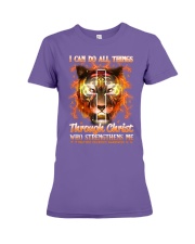 Multiple Sclerosis god can do all thing lqt lbs Premium Fit Ladies Tee tile