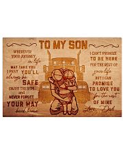 Trucker to my son 17x11 Poster front