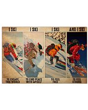 Skiing To Feel PDN-dqh 17x11 Poster front