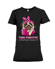breas-t cance-r pug lqt lbs Premium Fit Ladies Tee tile