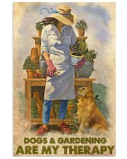 Gardening Dog Are My Therapy PDN nna 24x36 Poster front