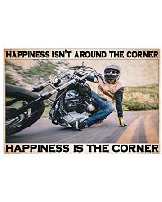 Motocycle Corner Happiness PDN-pml 17x11 Poster front