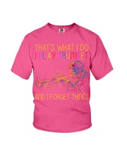 play trumplet and I forget things lqt lbs Youth T-Shirt tile