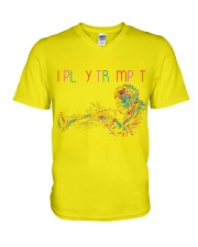 play trumplet and I forget things lqt lbs V-Neck T-Shirt tile