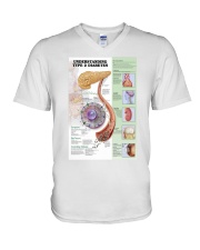 type 2 diabet pt lqt pml V-Neck T-Shirt tile