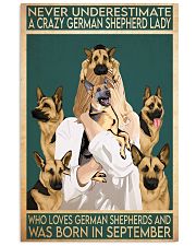 Crazy German Shepherd september 11x17 Poster front