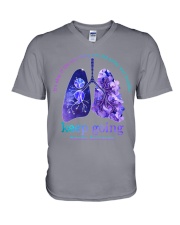 suicid-e-preven-only-thing-you-did-today-lqt-nna V-Neck T-Shirt tile
