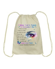suicid pre eye lqt lbs Drawstring Bag tile
