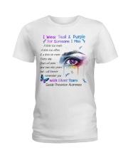 suicid pre eye lqt lbs Ladies T-Shirt tile