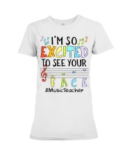 music teacher-Excited-To-See-Your-Face lqt lbs Premium Fit Ladies Tee tile