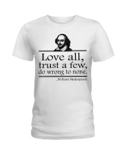 Shakespeare Love All Ladies T-Shirt tile