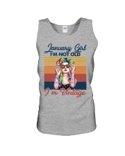 Hippie Vintage Girl January PDN-dqh Unisex Tank tile