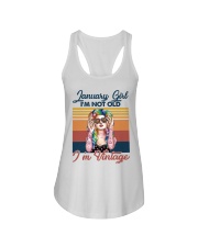 Hippie Vintage Girl January PDN-dqh Ladies Flowy Tank tile