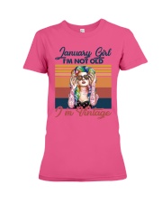 Hippie Vintage Girl January PDN-dqh Premium Fit Ladies Tee tile