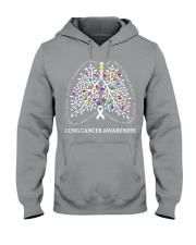lung cance-r light lqt lbs Hooded Sweatshirt tile