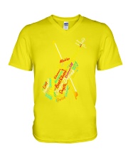 Violinist-music-teacher-name-lqt-nna V-Neck T-Shirt tile