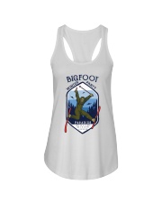 bigfoot skiing party lqt pml Ladies Flowy Tank tile