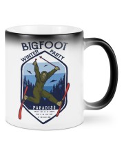bigfoot skiing party lqt pml Mugs tile