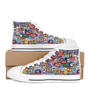 Skiing Badges Shoe PDN-dqh Men's High Top White Shoes thumbnail