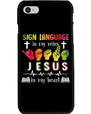 sign language jesus heart lqt pml Phone Case tile