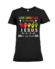sign language jesus heart lqt pml Premium Fit Ladies Tee tile