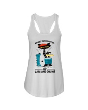 Cat Drum Easily Distracted PDN-dqh Ladies Flowy Tank tile