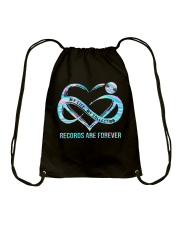 vinyl records are forever lqt pml Drawstring Bag tile