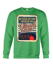 vinyl records in case of fire lqt lbs Crewneck Sweatshirt tile