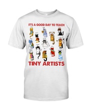 art-teacher-cat-teach-tiny-artist-lqt-nna Premium Fit Mens Tee tile