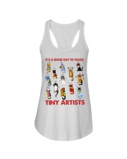 art-teacher-cat-teach-tiny-artist-lqt-nna Ladies Flowy Tank tile