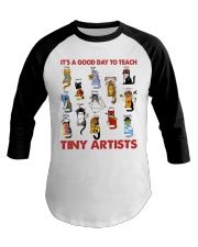 art-teacher-cat-teach-tiny-artist-lqt-nna Baseball Tee tile