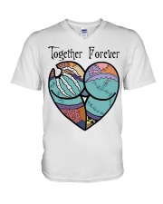 together forever nightmare in relationship lqt lbs V-Neck T-Shirt tile