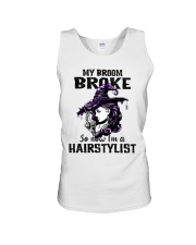 Broom-Broke-Hairstylist-lqt-nna Unisex Tank tile