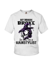 Broom-Broke-Hairstylist-lqt-nna Youth T-Shirt tile