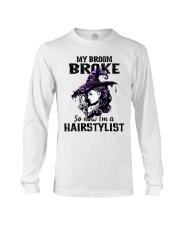 Broom-Broke-Hairstylist-lqt-nna Long Sleeve Tee tile