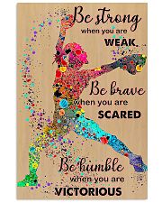 Softball be strong 24x36 Poster front