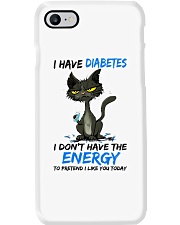 black-cat-i-have-diabete-s pretend lqt pml Phone Case tile