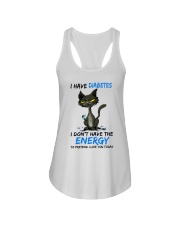black-cat-i-have-diabete-s pretend lqt pml Ladies Flowy Tank tile