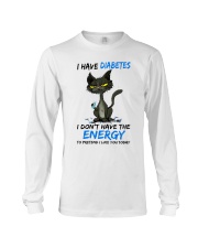 black-cat-i-have-diabete-s pretend lqt pml Long Sleeve Tee tile