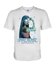 Hashi-moto's Dise-ase unbreakable-nightmare-lqt lbs V-Neck T-Shirt tile