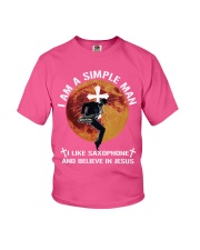 Man-Saxophone-Believe-In-Jesus lqt pml Youth T-Shirt tile