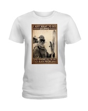 Skiing Oldman Problems PDN-dqh Ladies T-Shirt tile