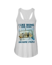 skiing-dog-people-dvhd pml Ladies Flowy Tank tile