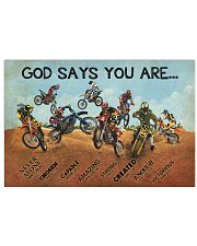 motocross god say you are nna 17x11 Poster front