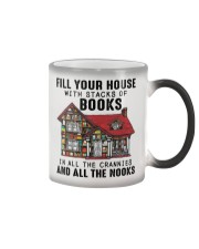Book Fill Your House Color Changing Mug tile