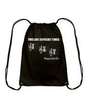music teacher difficult times lqt pml Drawstring Bag tile