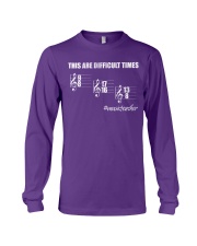 music teacher difficult times lqt pml Long Sleeve Tee tile